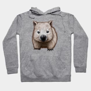 Cute Wombat Drawing Hoodie